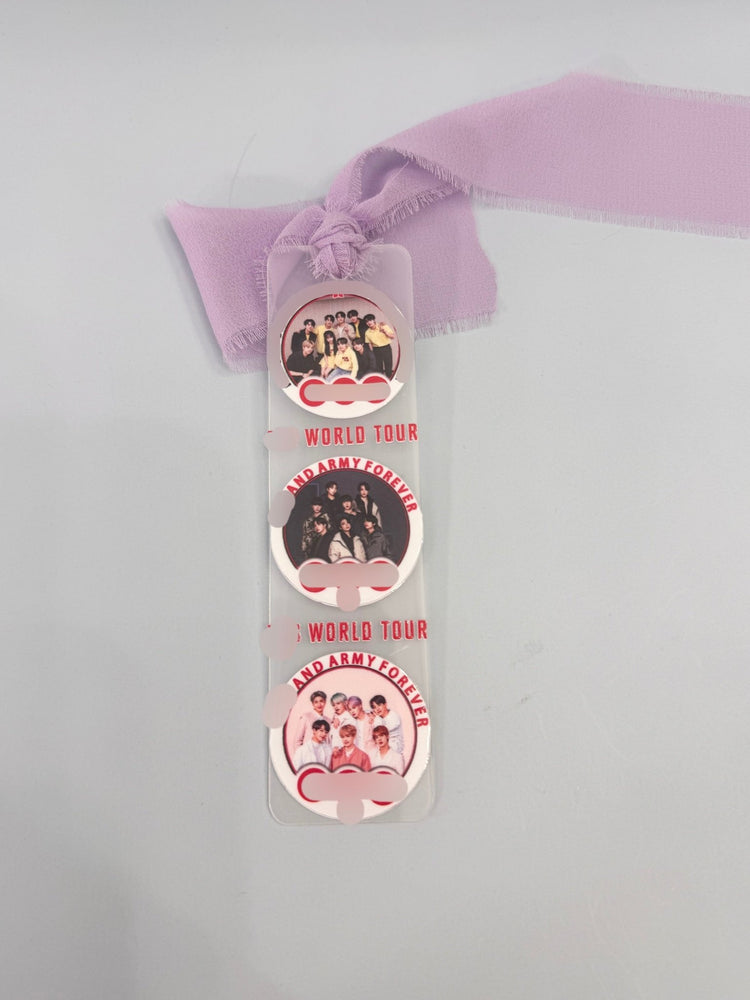 Handmade Purple Bookmark | Concert Freebie | Tassel Bookmark - Pip & Purlie