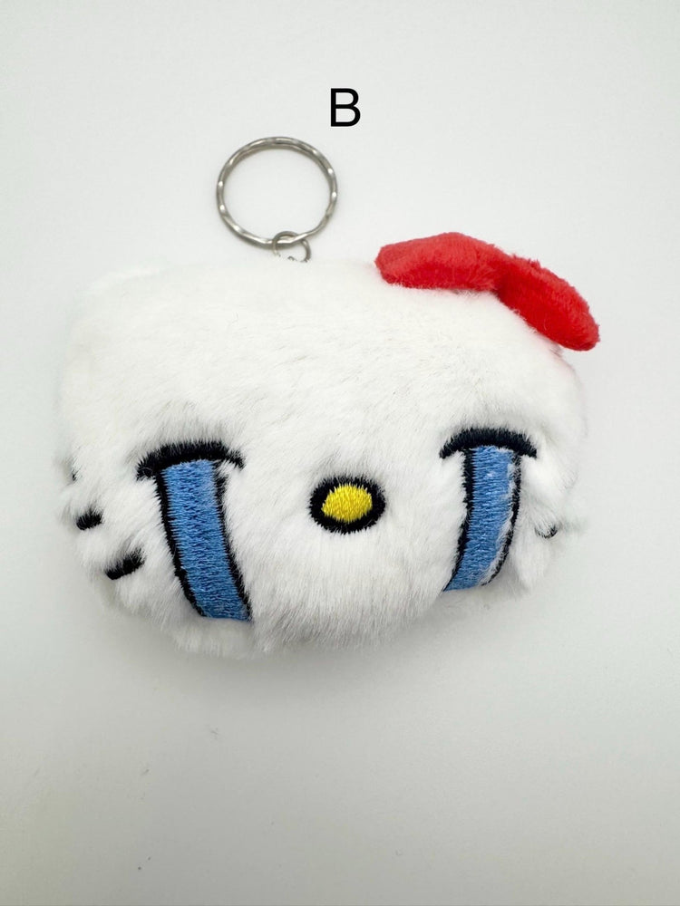 Kawaii Kitty Plush Keychain - Handmade Pink Cat Charm - Pip & Purlie