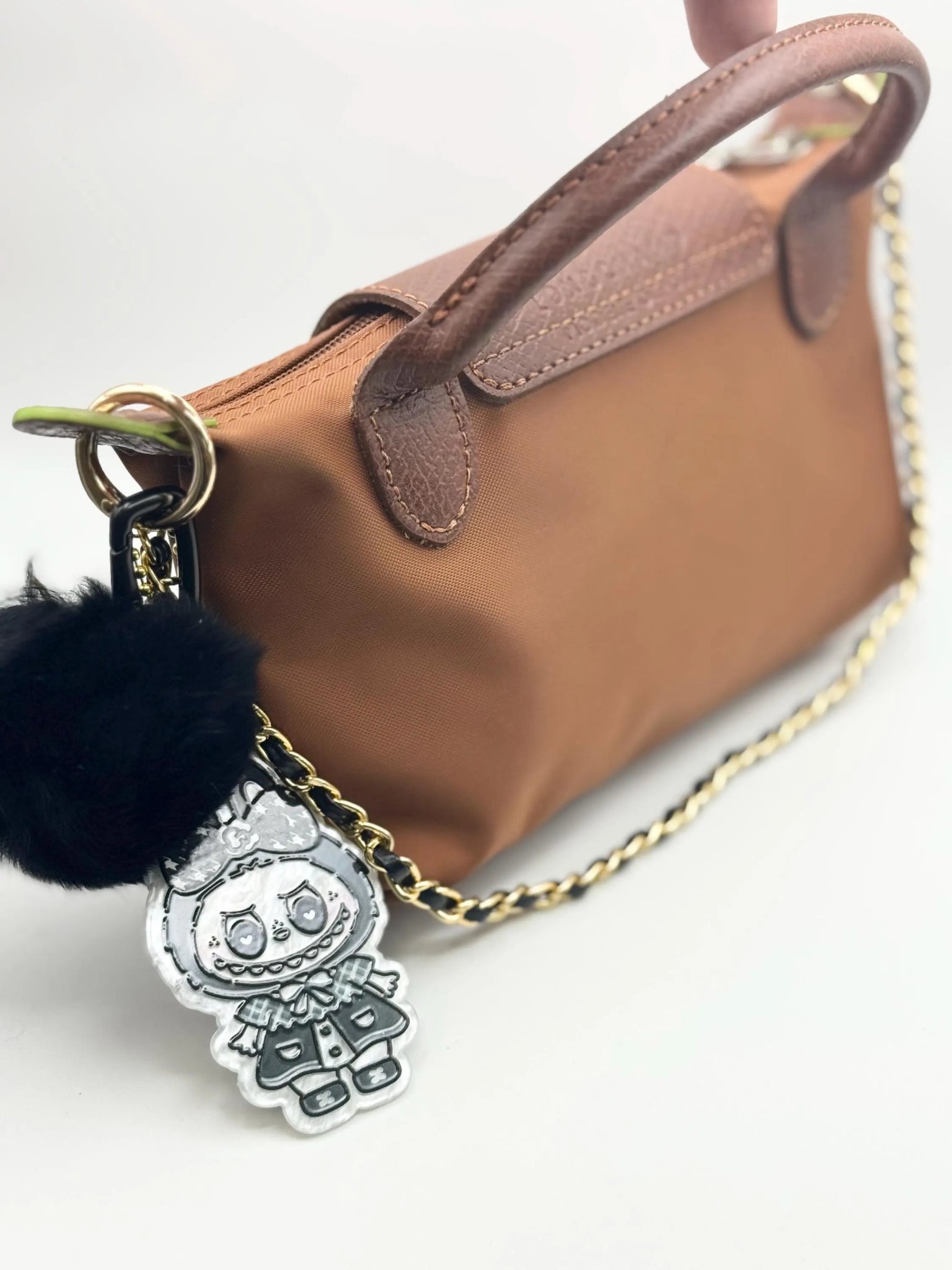 Monster Bag Charm – Gold or Silver, 14” Chain - Pip & Purlie