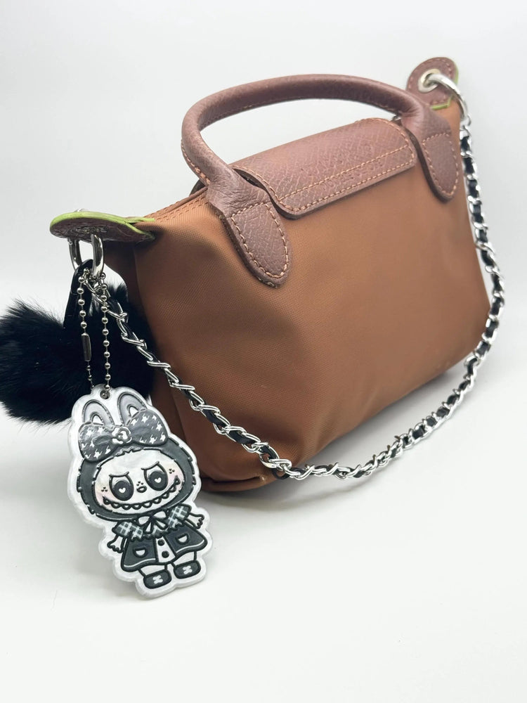 Monster Bag Charm – Gold or Silver, 14” Chain - Pip & Purlie