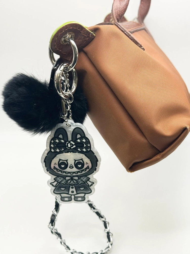 Monster Bag Charm – Gold or Silver, 14” Chain - Pip & Purlie