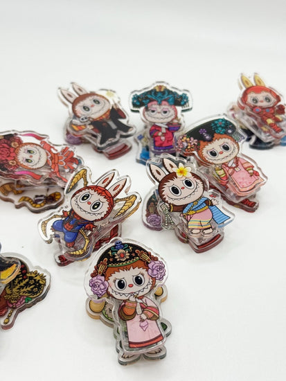 Monster Clips – Set of 3 Random Cute Acrylic Clips Perfect for Office, School - Pip & Purlie