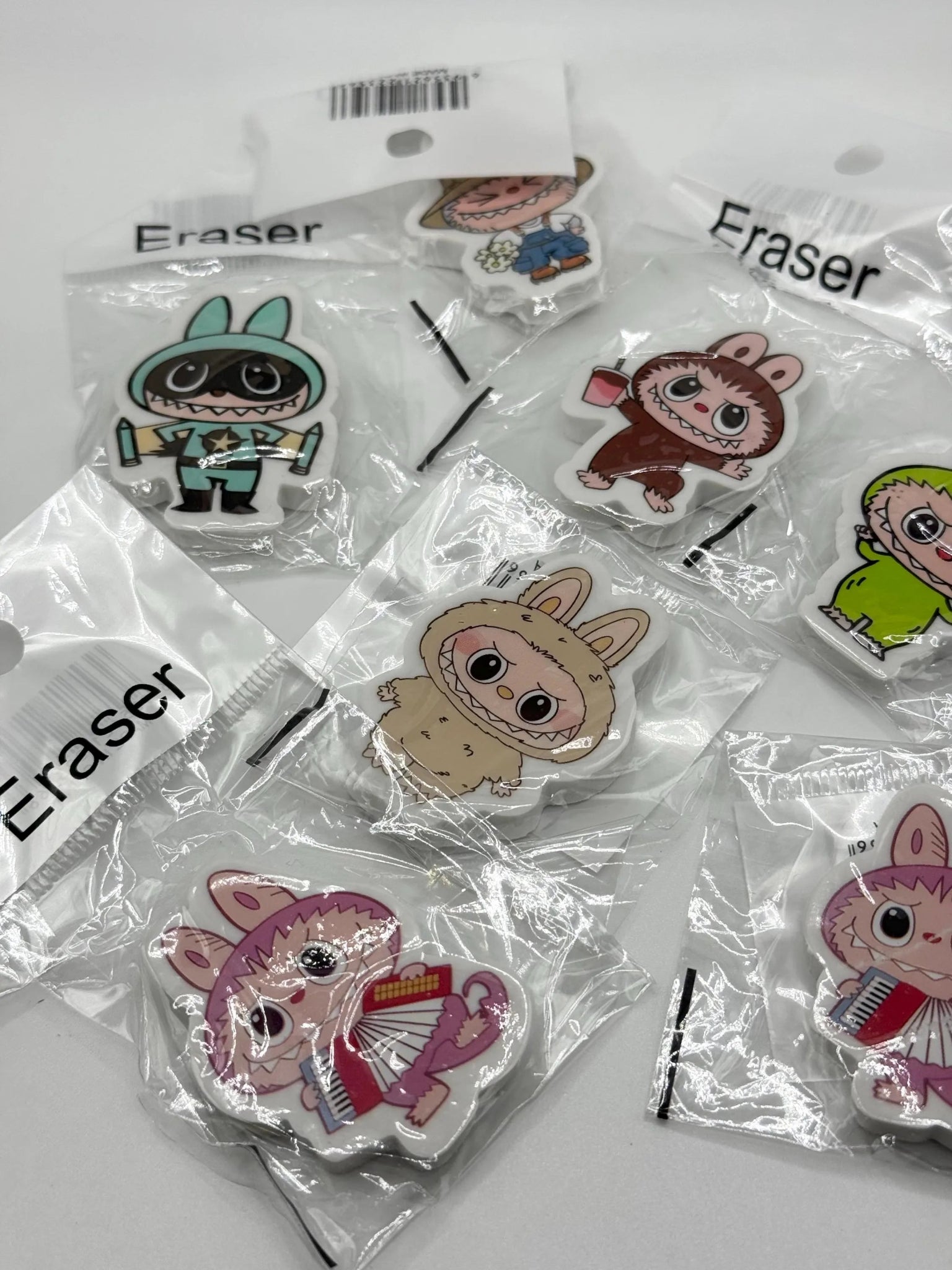 Monster Erasers with Cute Designs - Pip & Purlie