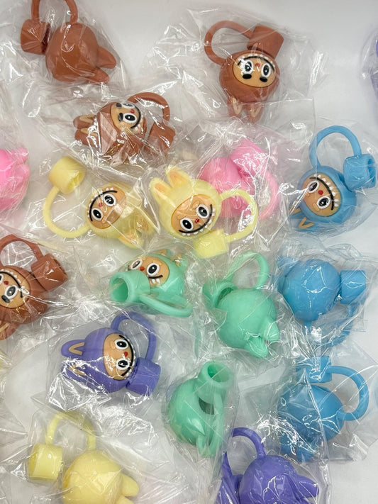 Monster Head Straw Charm – Cute Drink Buddy Accessory - Pip & Purlie