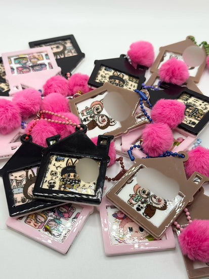 Monster House Shaped Keychain | Cute Character Bag Charm | Kawaii Gift - Pip & Purlie