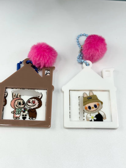 Monster House Shaped Keychain | Cute Character Bag Charm | Kawaii Gift - Pip & Purlie