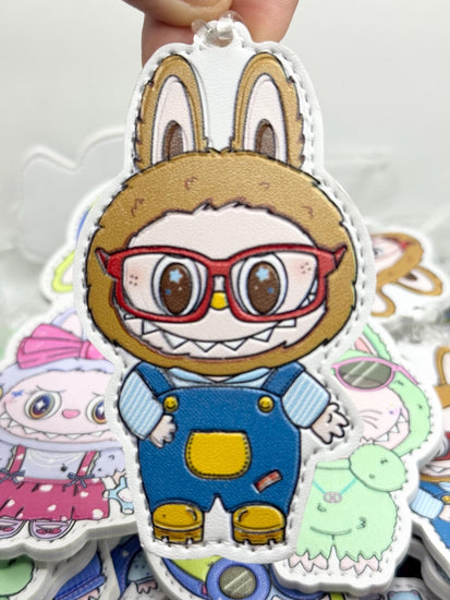 Monster Luggage Tag: Personalized Travel Monogram, 5x2 Inches - Pip & Purlie