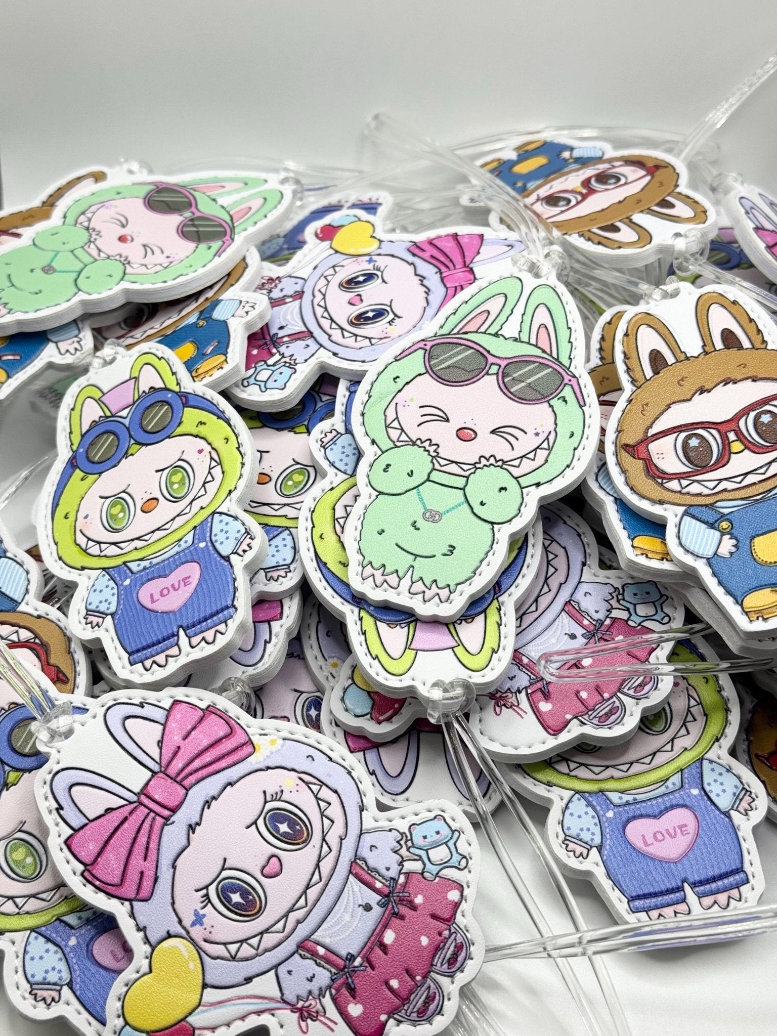 Monster Luggage Tag: Personalized Travel Monogram, 5x2 Inches - Pip & Purlie