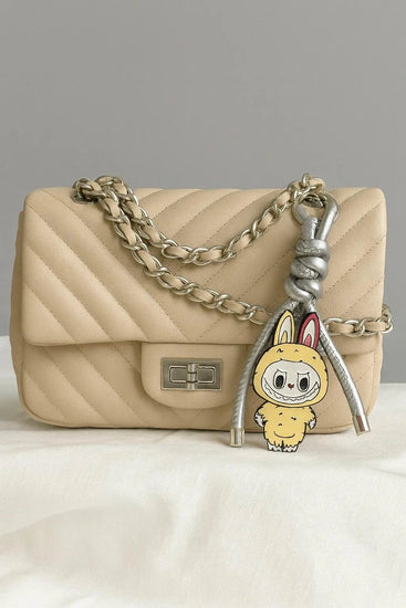 Monster Metal Full Body Bag Charm – Faux Leather Cord Accessory - Pip & Purlie