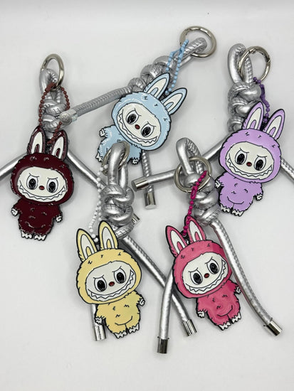 Monster Metal Full Body Bag Charm – Faux Leather Cord Accessory - Pip & Purlie