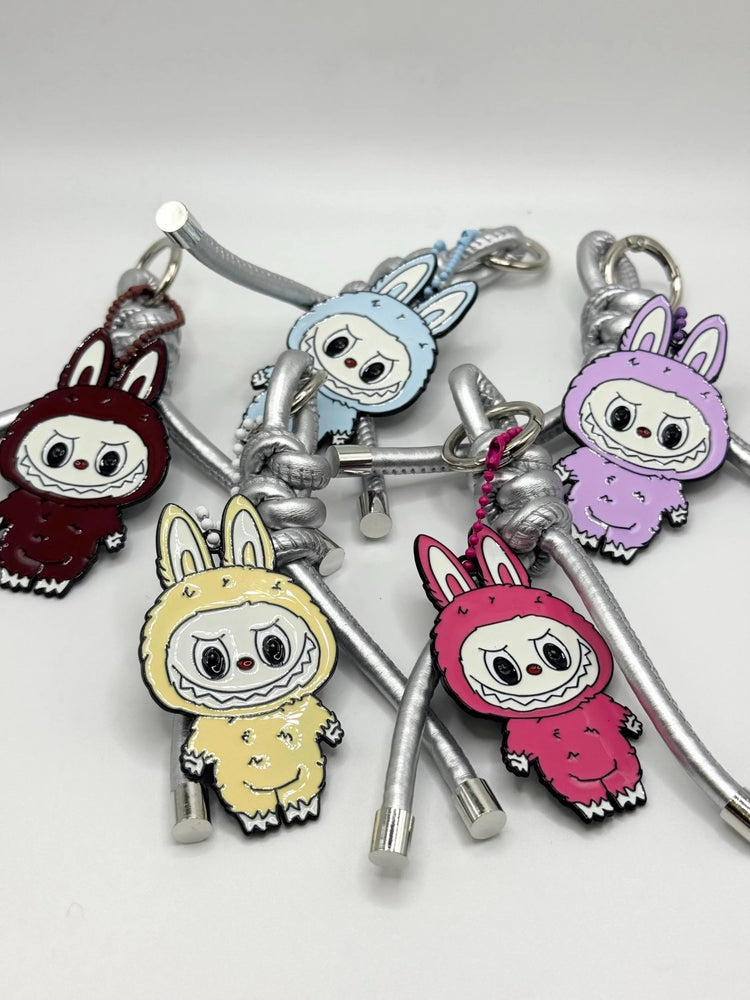 Monster Metal Full Body Bag Charm – Faux Leather Cord Accessory - Pip & Purlie