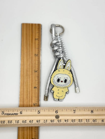 Monster Metal Full Body Bag Charm – Faux Leather Cord Accessory - Pip & Purlie