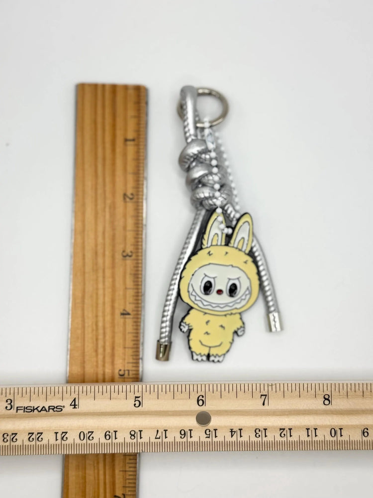 Monster Metal Full Body Bag Charm – Faux Leather Cord Accessory - Pip & Purlie