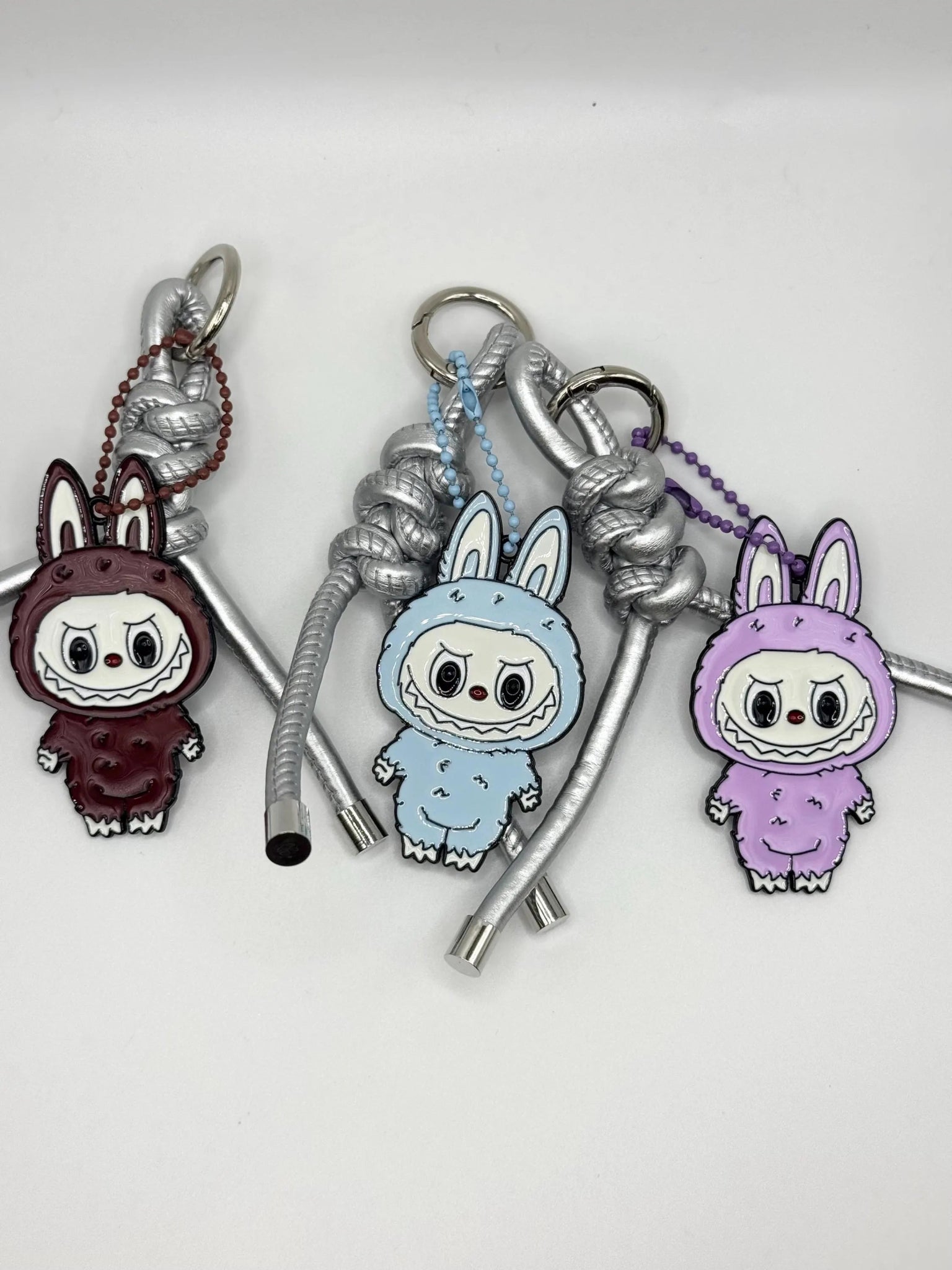 Monster Metal Full Body Bag Charm – Faux Leather Cord Accessory - Pip & Purlie