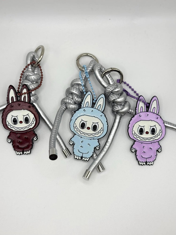 Monster Metal Full Body Bag Charm – Faux Leather Cord Accessory - Pip & Purlie