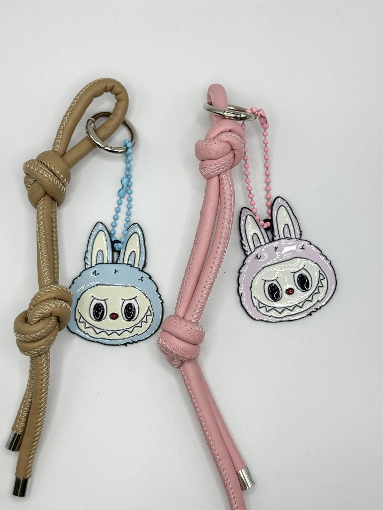 Monster Metal Head Bag Charm – Faux Leather Cord Accessory - Pip & Purlie