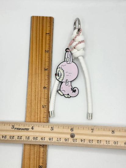 Monster Metal Side Full Body Bag Charm – Faux Leather Cord Accessory - Pip & Purlie