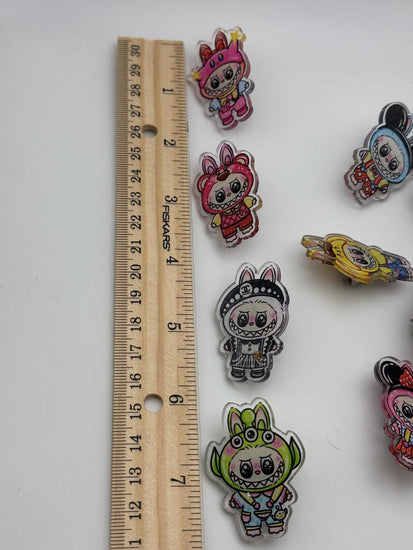Monster Pins – Set of 3 Cute Acrylic Pins for Lanyards, Hats, Backpacks - Pip & Purlie