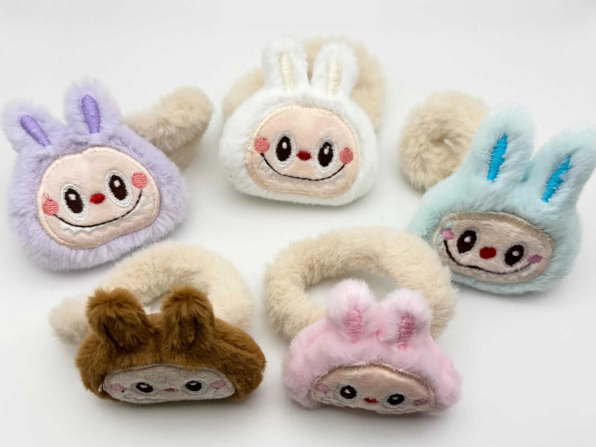 Monster Plushy Hair Ties – Soft Elastic Bands, Colors Vary - Pip & Purlie