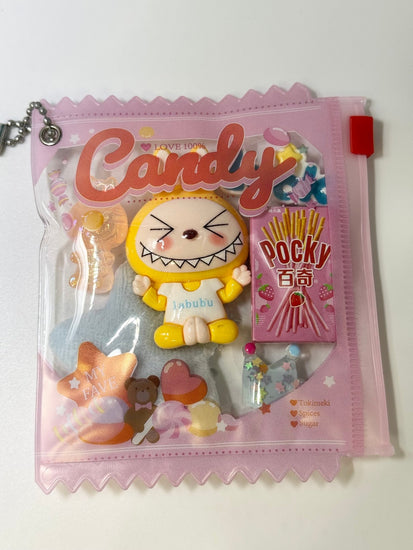 Monster Refillable Snack Bag Keychain: Surprise Treats Inside! - Pip & Purlie