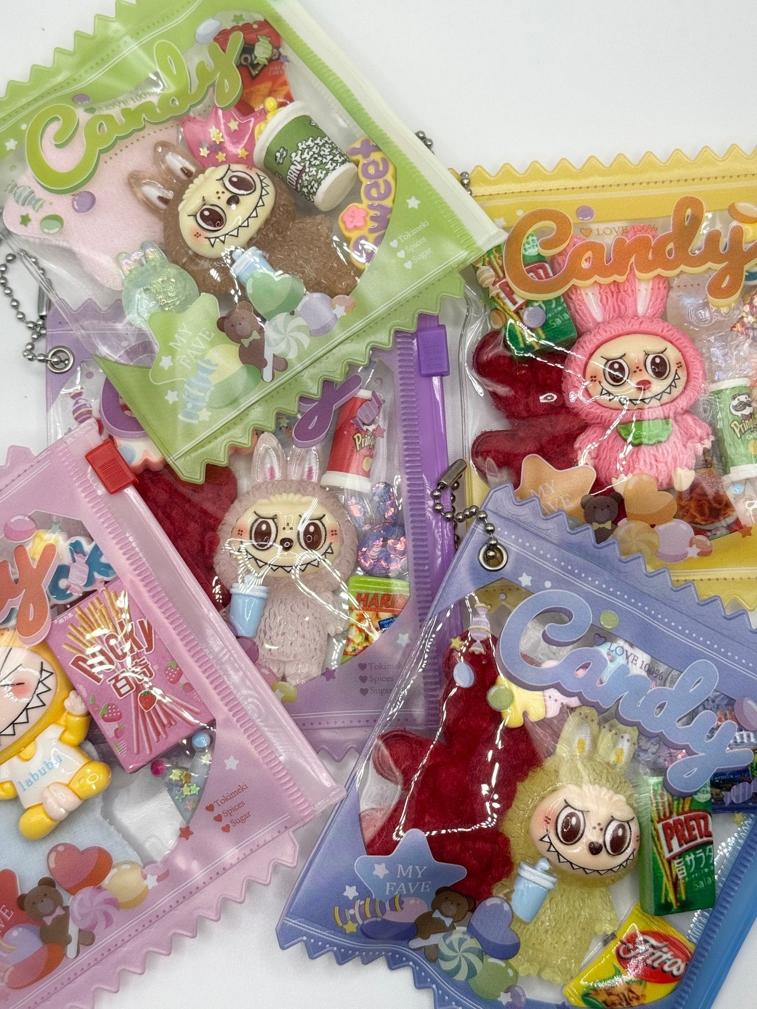 Monster Refillable Snack Bag Keychain: Surprise Treats Inside! - Pip & Purlie