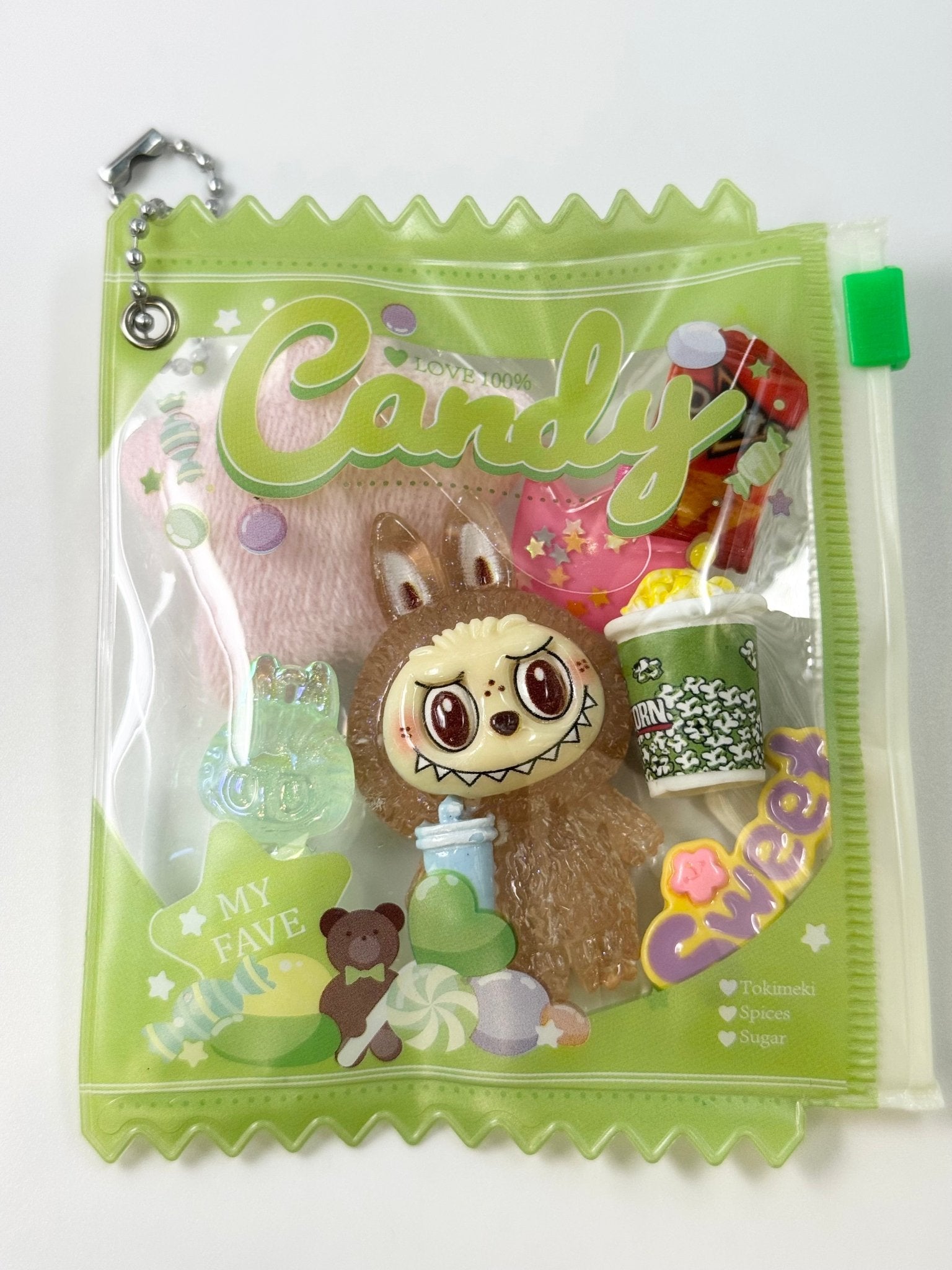 Monster Refillable Snack Bag Keychain: Surprise Treats Inside! - Pip & Purlie