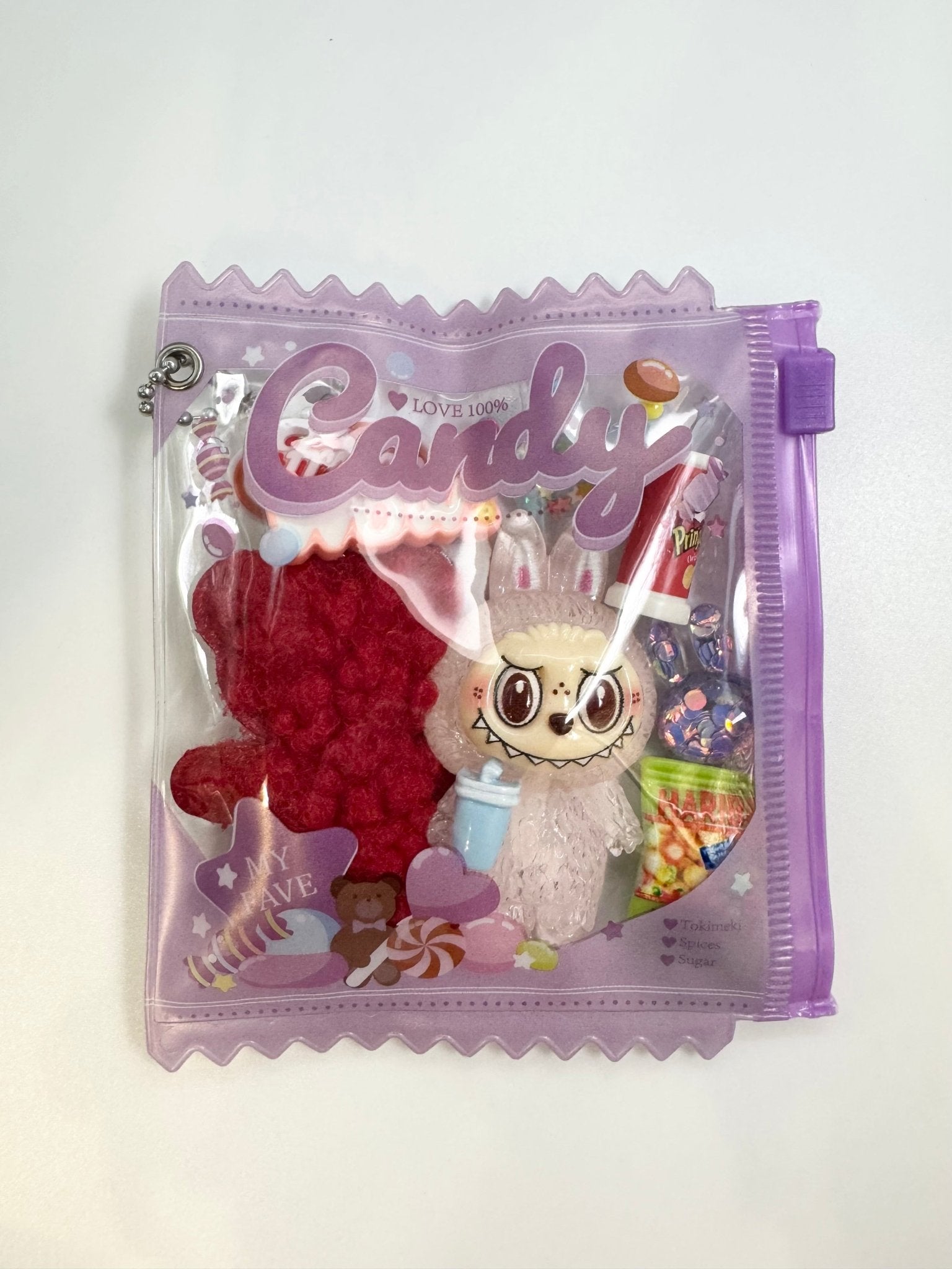 Monster Refillable Snack Bag Keychain: Surprise Treats Inside! - Pip & Purlie