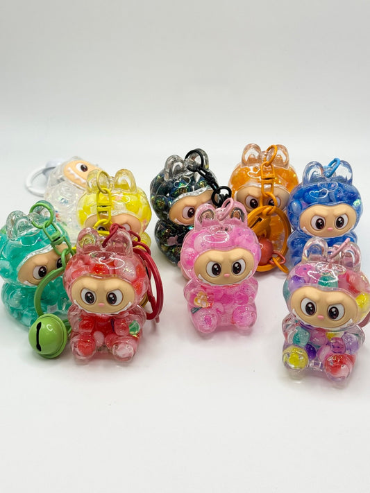 Monster Shaker Keychain – Snow Globe Style Charm - Pip & Purlie
