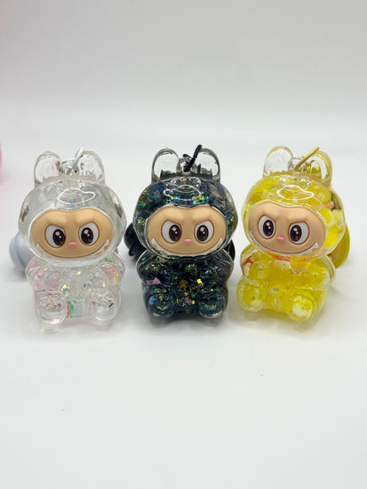 Monster Shaker Keychain – Snow Globe Style Charm - Pip & Purlie