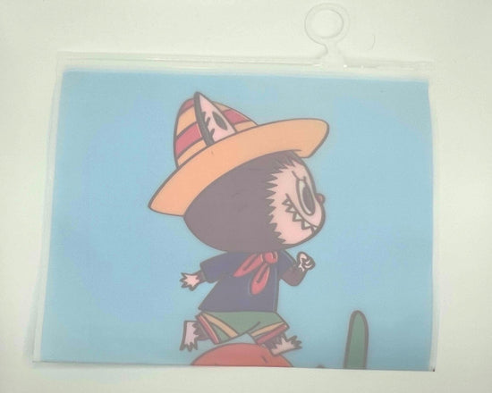 Monster Zip Bag 5x7 | Bright Print Front & Clear Back Pouch - Pip & Purlie