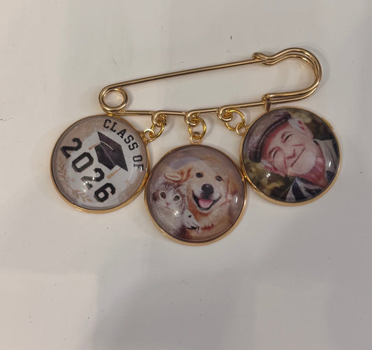 Personalized Memory Charm Pin ✨ - Pip & Purlie
