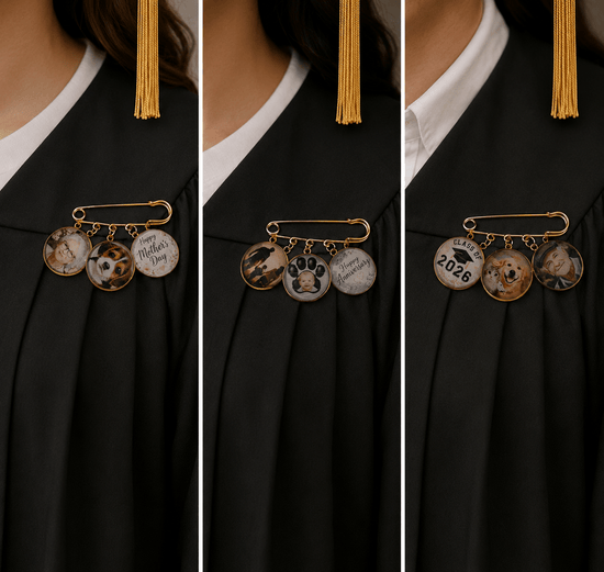 Personalized Memory Charm Pin ✨ - Pip & Purlie