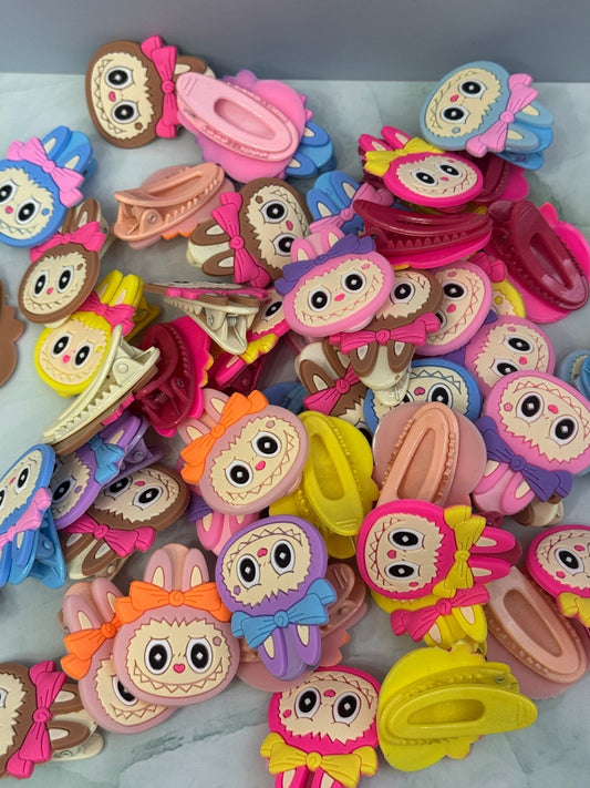Rubber Monster Charm Hair Clips – Bright, Fun & Full of Personality! - Pip & Purlie