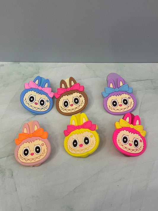 Rubber Monster Charm Hair Clips – Bright, Fun & Full of Personality! - Pip & Purlie
