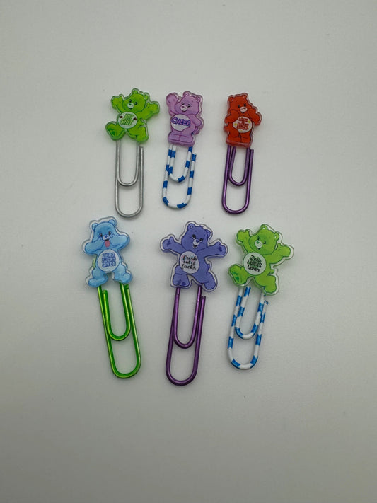 Swear Bears Naughty Paper Clips - Fun Office Supplies - 10 pieces - Pip & Purlie
