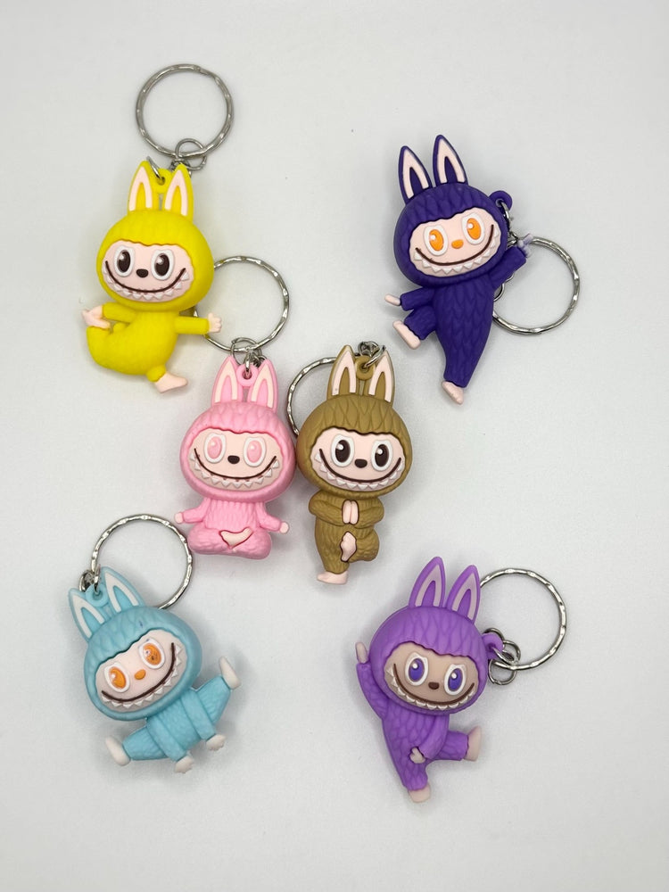 Yoga Monster Keychain: Kawaii Key Ring - Pip & Purlie