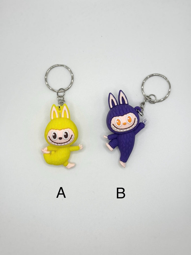 Yoga Monster Keychain: Kawaii Key Ring - Pip & Purlie